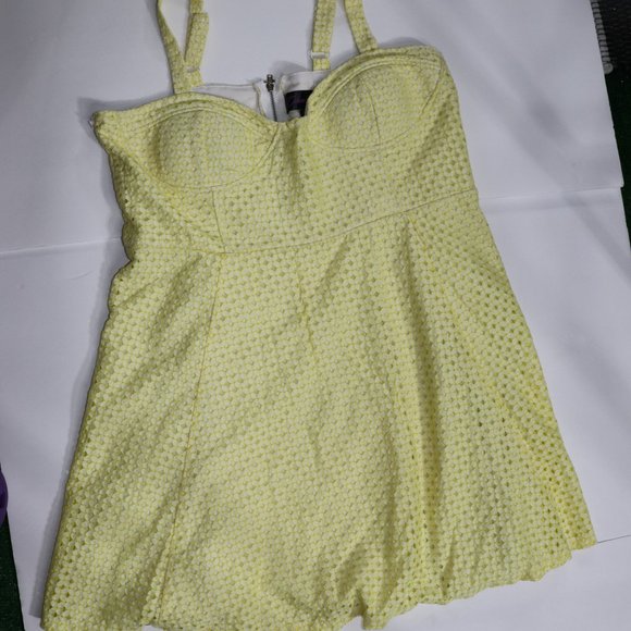 Glam Doll Dress| Yellow  Gingam Sundress XL - Picture 3 of 12